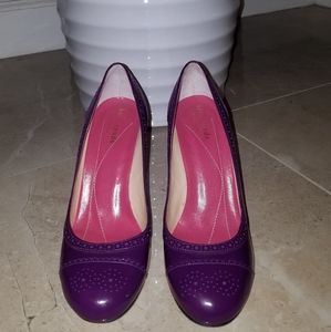Kate Spade purple patent leather heels